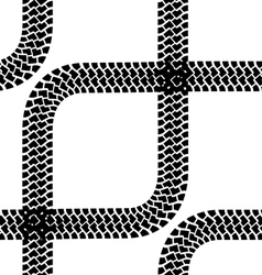 Seamless wallpaper tire tracks pattern background vector image