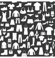 Seamless background with clothing vector image