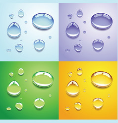 Water drops vector image