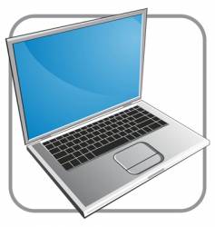 Notebook laptop vector image