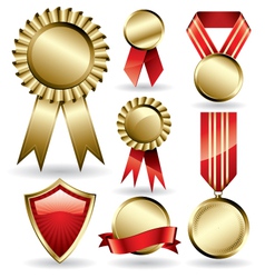 Award ribbons set vector image