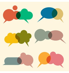 Various bubbles for speech vector image
