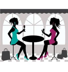 Meeting of two friends Meeting of two friends vector image
