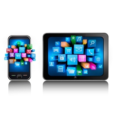 Smartphone and tablet pc vector image