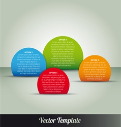 Options tab page template vector image