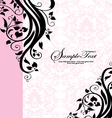 Floral invitation card vector image