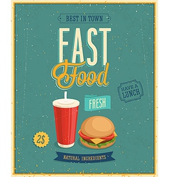 Fast food vector image