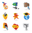 Icons for leisure vector image