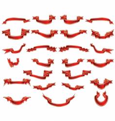 Ribbons set vector image