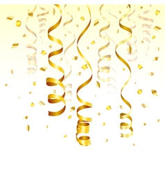 Gold Streamer vector image