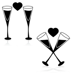 Drinks and love Drinks and love vector image