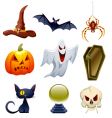 Halloween set vector image