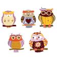 Cute owls vector image