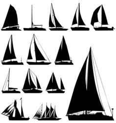 Sailing boat vector image