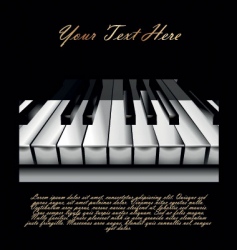 Piano key background vector image