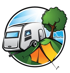 Camping vector image