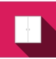 Flat long shadow Window icon vector image