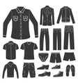 Set of men s clothing vector image
