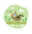 Singing bird vector image