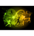 Modern runners vector image