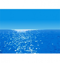 Ocean landscape vector image