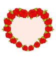 Beautiful flowers from heart - vector image