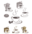 Coffee cup icons vector image
