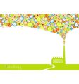 Factory smoke vector image