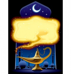 Aladdin's lamp vector image