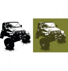 Car monster vector image