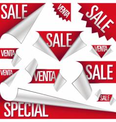 Sale labels vector image