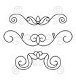 Set of decorative ornament vector image