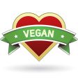Vegan food and product label vector image