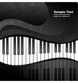 Grunge abstract background with piano keys vector image