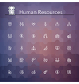 Human Resources Line Icons vector image