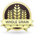 Whole grain food label vector image