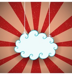 Retro Cloud vector image