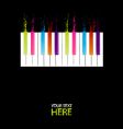 Spectrum piano keys Spectrum piano keys vector image