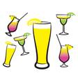 Cocktails vector image