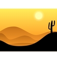 Desert background vector image