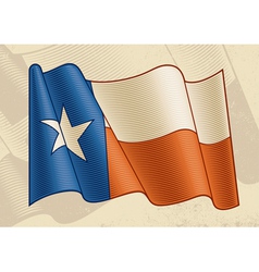 Vintage Texas Flag Vintage Texas Flag vector image