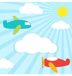 Planes background vector image