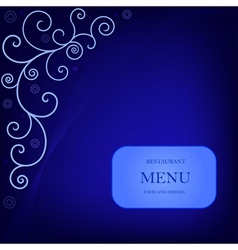 Menu design vector image