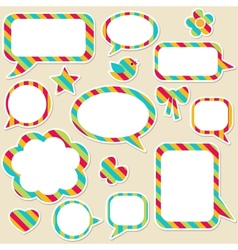 Speech bubbles vector image