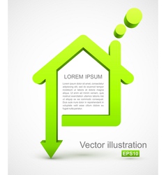 Green house icon vector image