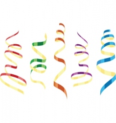 Streamers vector image