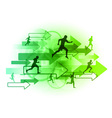 Runners vector image