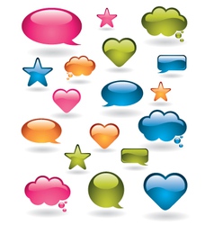 Colorful design elements vector image