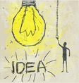 Bulb drawing vector image