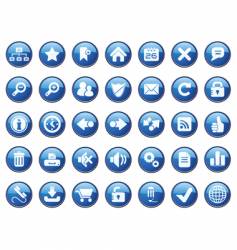 Internet icon set vector image